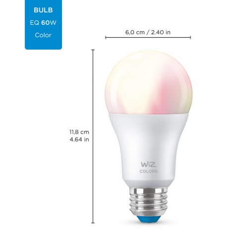 WIZ A19 Wi-F BLE Color LED Light Bulb Perspective: bottom