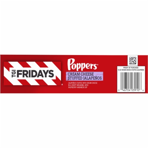 TGIF Cream Cheese Stuffed Jalapeno Poppers Frozen Snacks with Raspberry Habanero Dip Perspective: bottom
