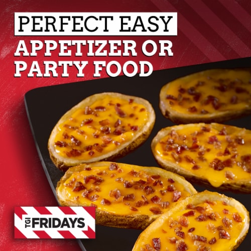 TGIF Loaded Cheddar & Bacon Potato Skins Frozen Snacks Perspective: bottom