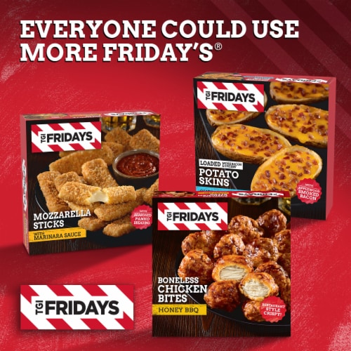 TGIF Honey BBQ Boneless Chicken Bites Frozen Snacks Perspective: bottom