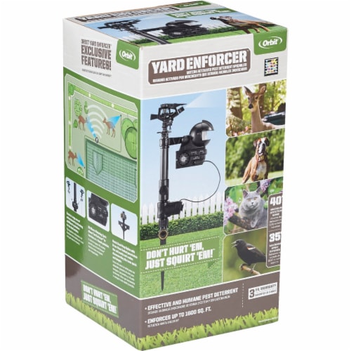 Orbit Yard Enforcer Plastic Spike Base Pest Deterrent Sprinkler 3840 sq ft