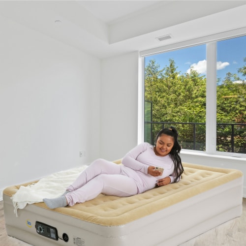 Bed in a shop bag queen mattress