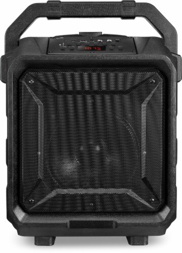 iLive Portable Bluetooth Tailgate Speaker - Black/Silver Perspective: bottom