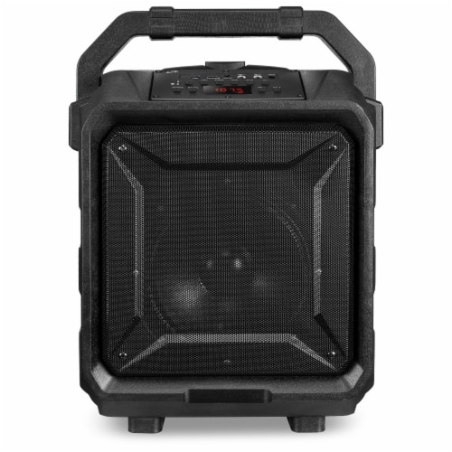 iLive Portable Bluetooth Tailgate Speaker - Black/Silver Perspective: bottom
