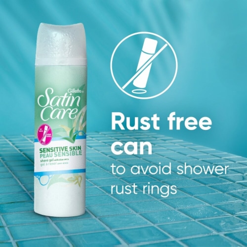 Gillette Satin Care Sensitive Skin Shave Gel for Women Perspective: bottom