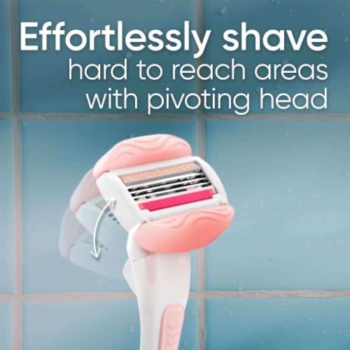 Gillette Venus ComfortGlide White Tea Women's Razor Blade Refills Cartridges Perspective: bottom