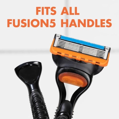 Gillette Fusion5 Men's 5-Blade Razor Blade Refills Cartridges Perspective: bottom