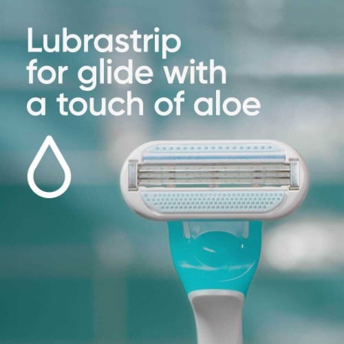 Gillette Venus Tropical Women's Disposable Razors Perspective: bottom