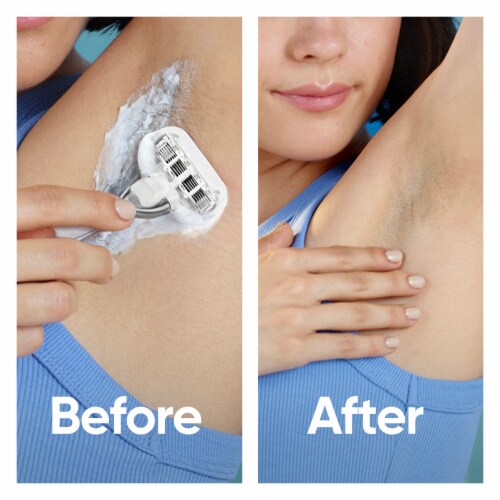 Gillette Venus Deluxe Smooth Sensitive Women's Razor Blade Refills Cartridges Perspective: bottom