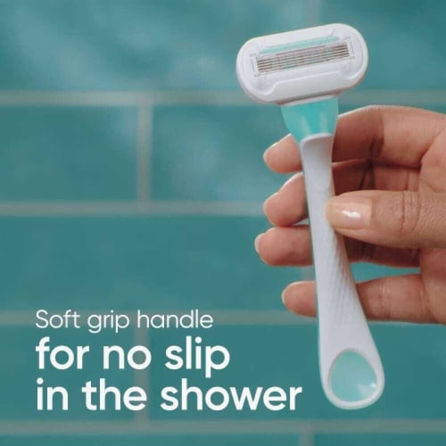 Gillette Venus Extra Smooth Sensitive Women's Disposable Razors Perspective: bottom