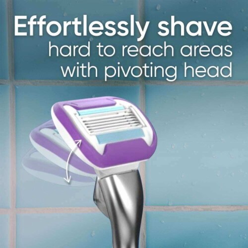 Gillette Venus Women's Deluxe Smooth Swirl 5 Blade Razor Blade Refills Cartridges Perspective: bottom