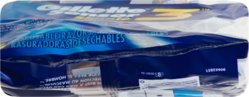 Gillette® Sensor3™ Simple Men’s Disposable Razors Perspective: bottom