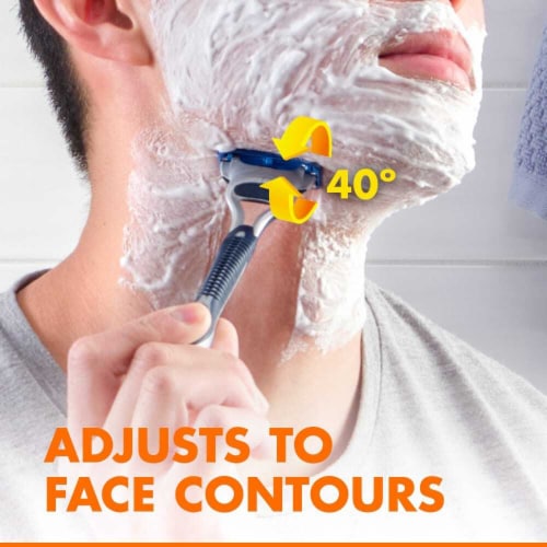 Gillette Sensor5 Men's Disposable Razors Perspective: bottom