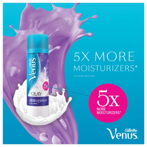 Gillette Venus with Olay UltraMoisture Violet Swirl Shave Gel Perspective: bottom