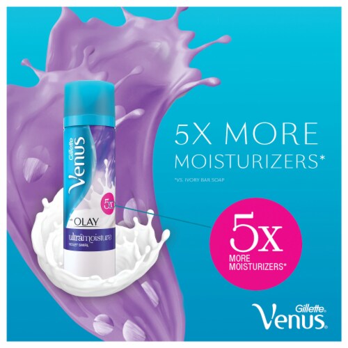 Gillette Venus with Olay UltraMoisture Violet Swirl Shave Gel Perspective: bottom