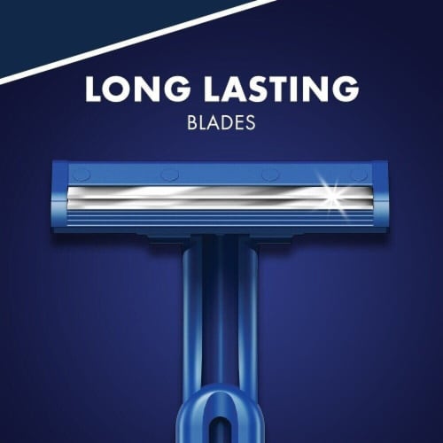 Gillette Sensor2 Fixed Head Disposable Razors Perspective: bottom