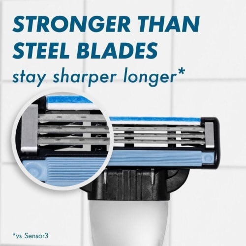 Gillette Mach3 3D Men's Razors Handle and Blade Refill Cartridges Perspective: bottom