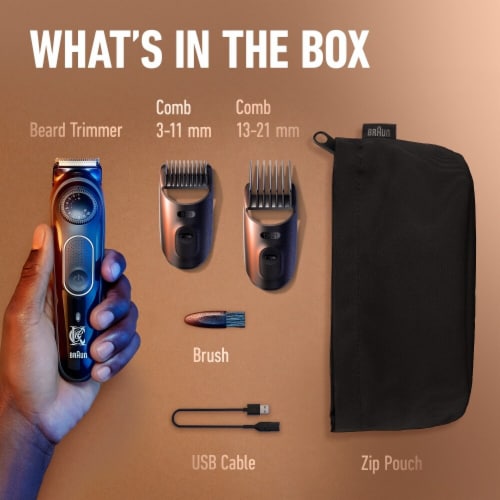 King C. Gillette Men's Cordless Electric Beard Trimmer Perspective: bottom