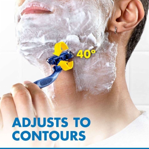 Gillette Sensor3 Men's Disposable Razors Perspective: bottom