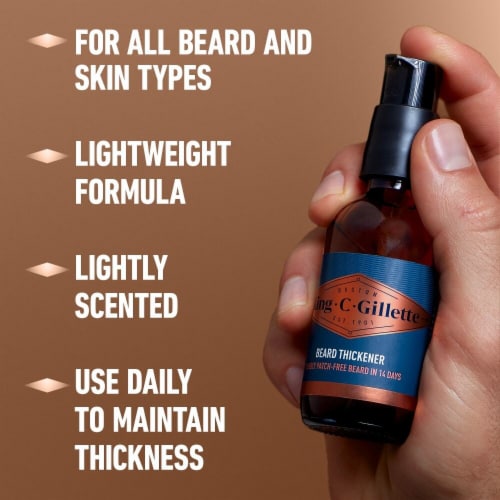 Gillette King C. Gillette Men's Signature Scent Beard Thickener Perspective: bottom