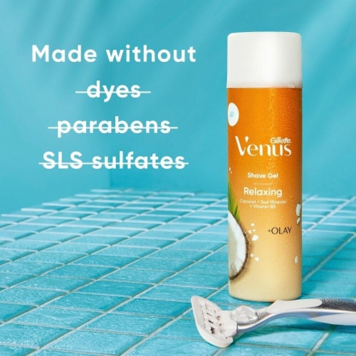 Gillette Venus Relaxing Coconut Shave Gel Perspective: bottom