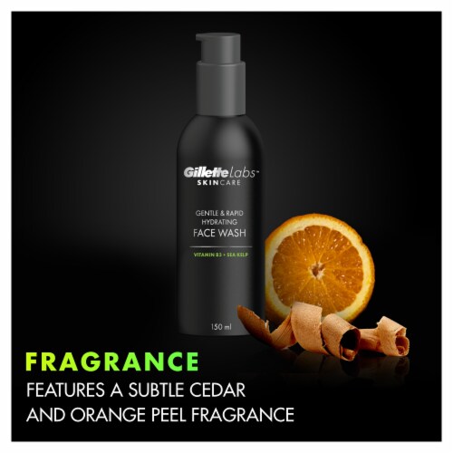 Gillette Labs Men's Gentle and Rapid Hydrating Face Wash Perspective: bottom