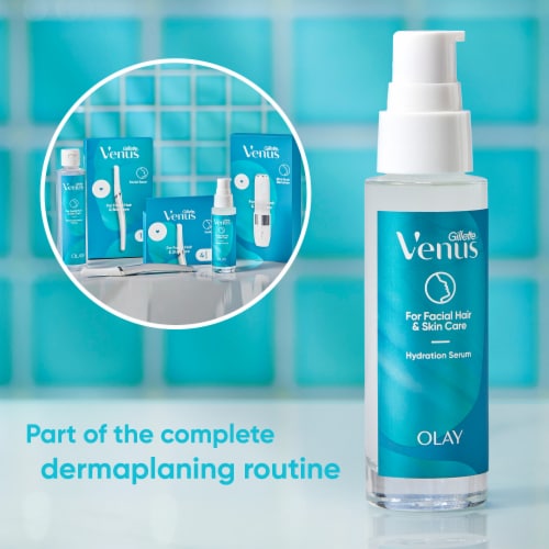 Gillette Venus For Facial Hair & Skin Care Hydration Serum Perspective: bottom