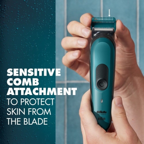 Gillette Intimate Men's Cordless Waterproof i3 Pubic Hair Trimmer Perspective: bottom