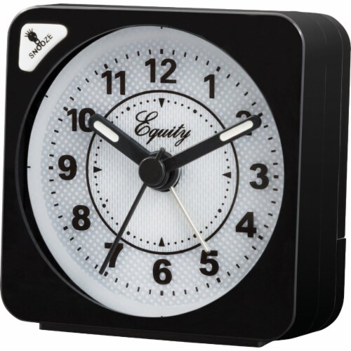 La Crosse Technology Equity Quartz Analog Travel Alarm Clock 20078 Perspective: bottom
