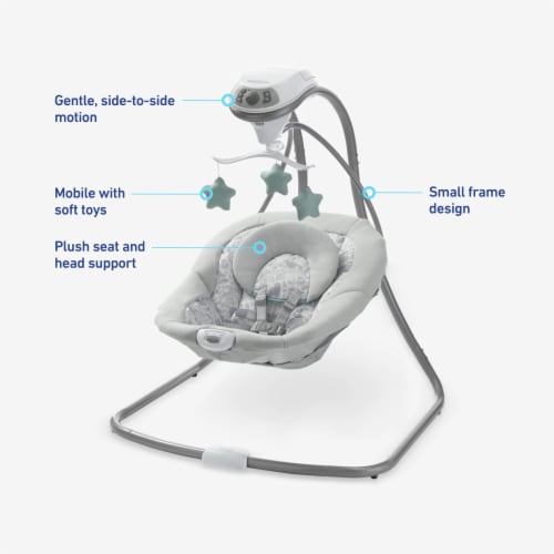 Graco® Simple Sway Swing, Ivy Perspective: bottom