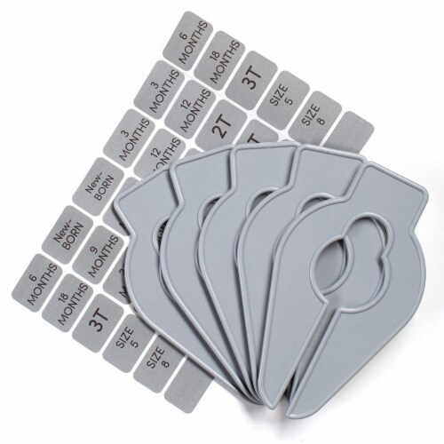 It Closet Organizers 5ct Gray Perspective: bottom