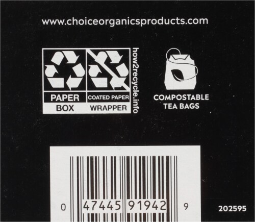 Choice Organics Chamomile Herbal Tea Bags Perspective: bottom