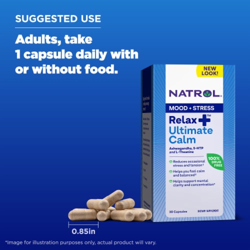 Natrol® Relax+™ Ultimate Calm Capsules Perspective: bottom
