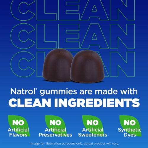 Natrol® Bedtime Without Melatonin Soothing Night™ Blueberry Flavored Gummies Perspective: bottom