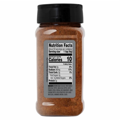 Weber Sweet Coffee Seasoning and Rub (7.6 Ounce) Perspective: bottom