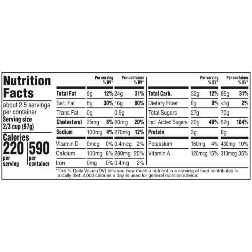 TWIX Caramel and Fudge Swirl Ice Cream Reduced Fat Caramel Ice Cream and Twix Candy Bar Pieces Perspective: bottom