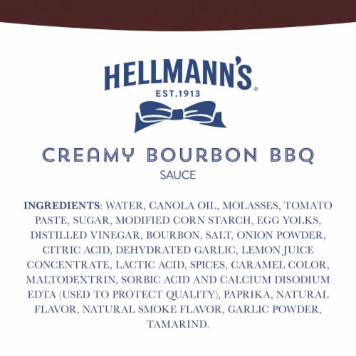 Hellmann's Dairy-Free Creamy Bourbon BBQ Gluten-Free Sauce Dip & Dressing Perspective: bottom