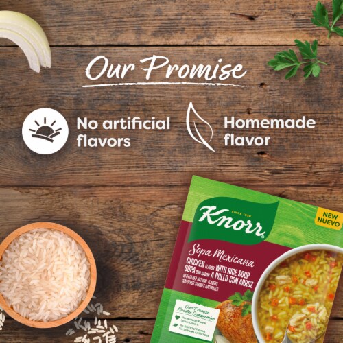 Knorr Chicken with Rice Sopa Mexicana Dry Soup Mix Perspective: bottom