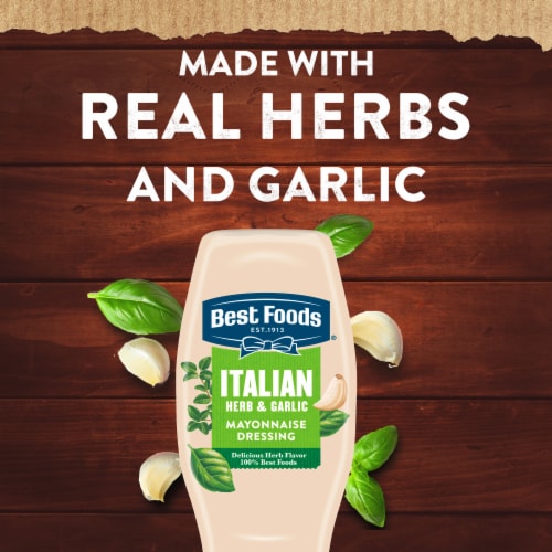 Best Foods Italian Herb & Garlic Mayonnaise Dressing Perspective: bottom