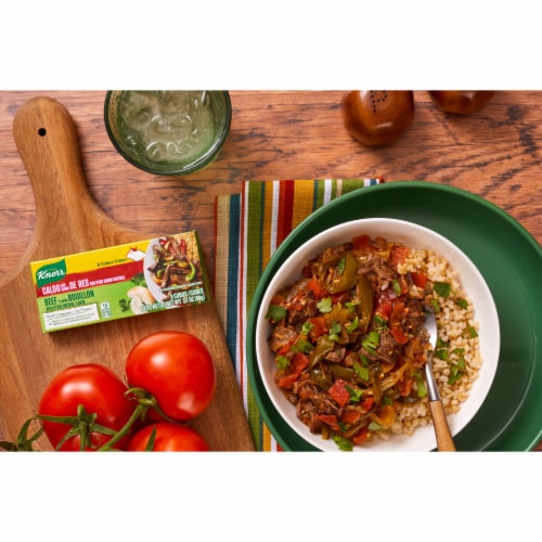 Knorr Beef Flavor Bouillon/Caldo de Res Bouillon Cubes Perspective: bottom