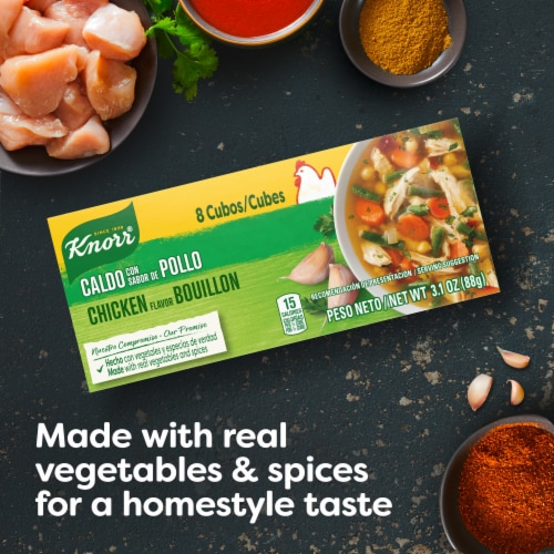 Knorr® Chicken Flavor Bouillon Cubes Perspective: bottom