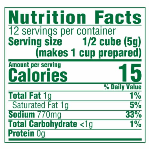 Knorr Vegetable Bouillon Cubes Perspective: bottom
