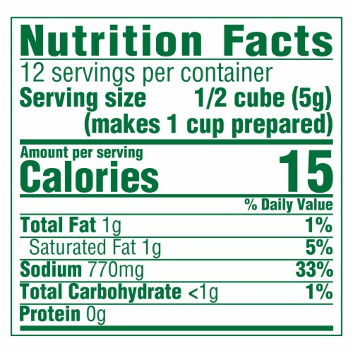 Knorr Vegetable Bouillon Cubes Perspective: bottom