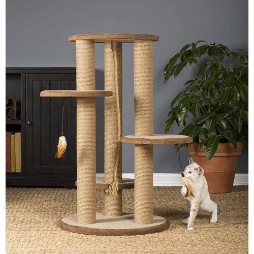 Prevue Pet Kitty Power Paws Multi-Tier Cat Scratching Post Perspective: bottom