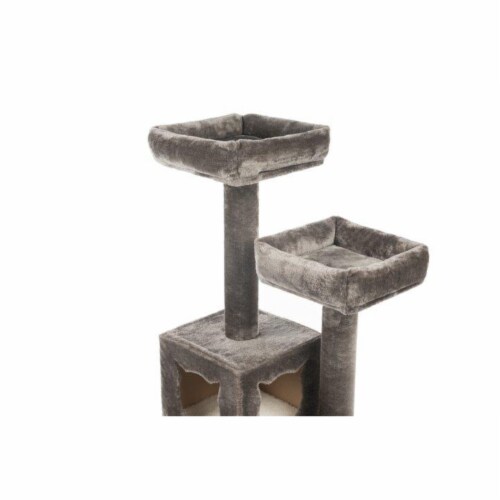 Prevue Pet Products Kitty Power Paws Party Tower Furniture Perspective: bottom
