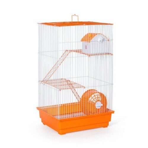 Prevue Pet Products 3-Story Hamster/Gerbil Home - Orange Perspective: bottom