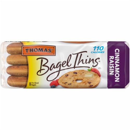 Thomas' Cinnamon Raisin Bagel Thins Perspective: bottom