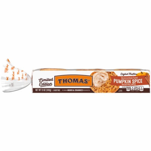 Thomas' Pumpkin Spice English Muffins Perspective: bottom