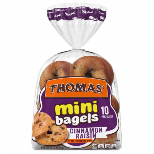 Thomas' Cinnamon Raisin Mini Bagels Perspective: bottom