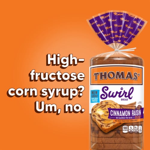 Thomas' Cinnamon Raisin Swirl Bread Perspective: bottom